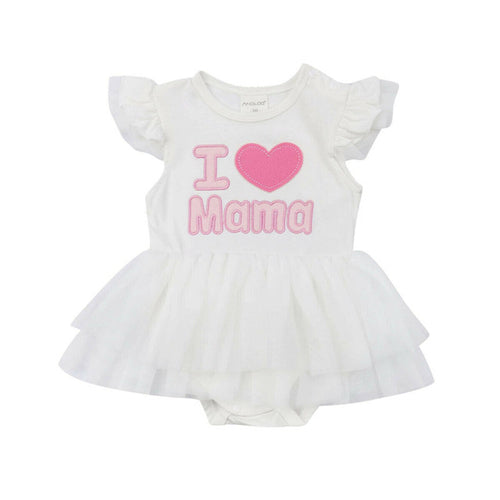 0-24M Baby Girl I Love Papa/Mama Romper Summer