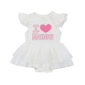 0-24M Baby Girl I Love Papa/Mama Romper Summer