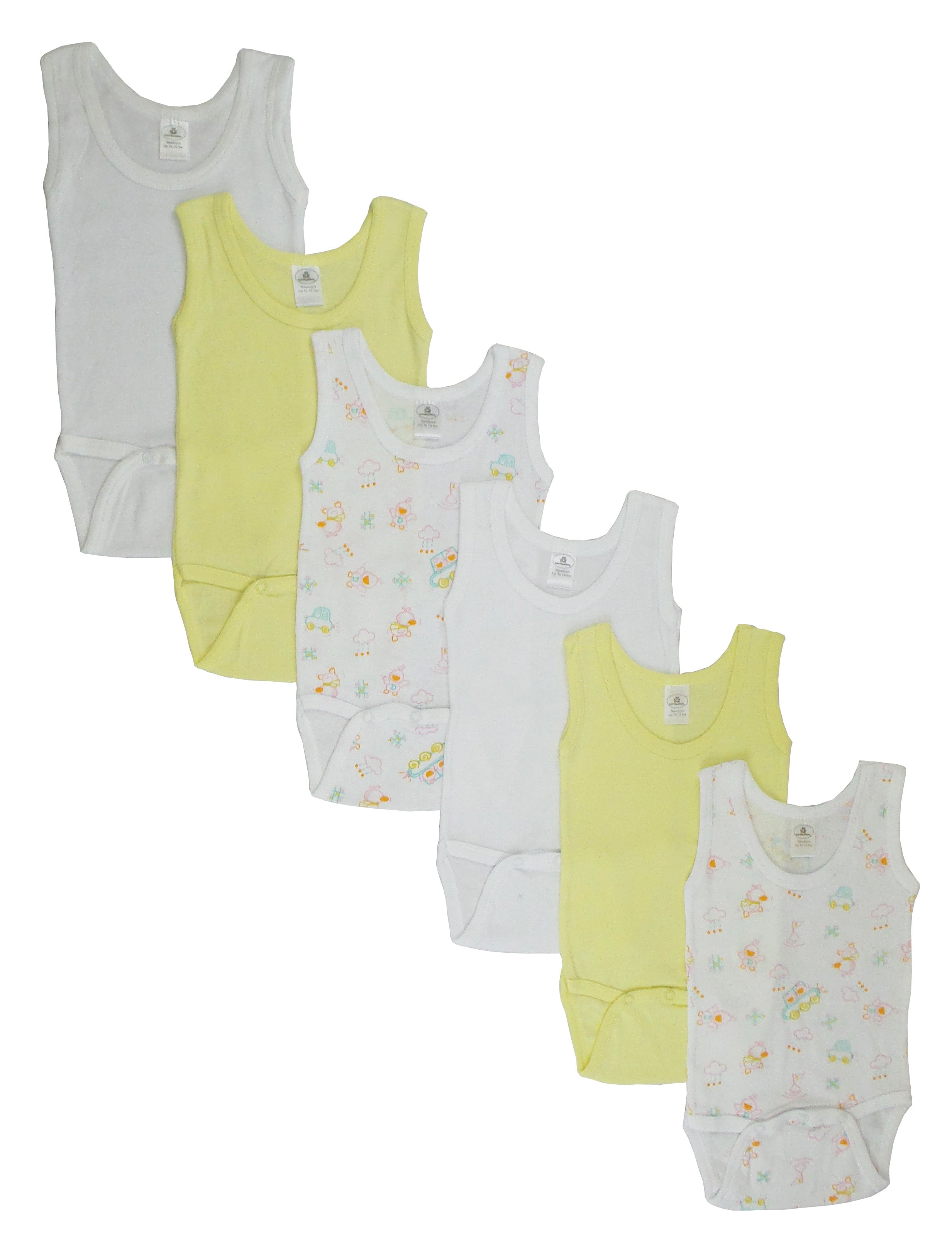 Girls' Tank Top Onesies 6-Pack