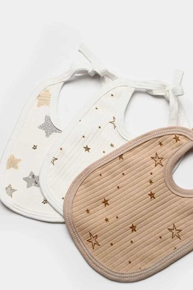 12-Pack Boys Cotton Bibs Double Layer Soft Baby Bib Set Mixed Pattern