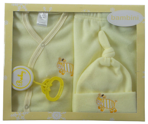 4-Piece Fleece Set - Yellow