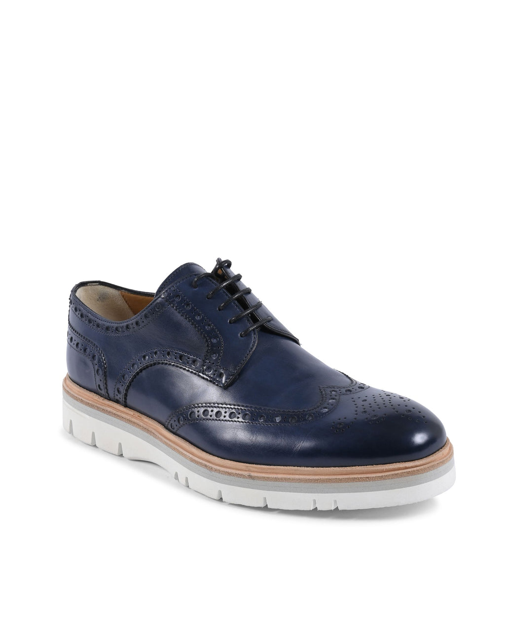 Dee Ocleppo Men's Brogue Shoes EB131 WHITE BLUE SC LUC GALLO