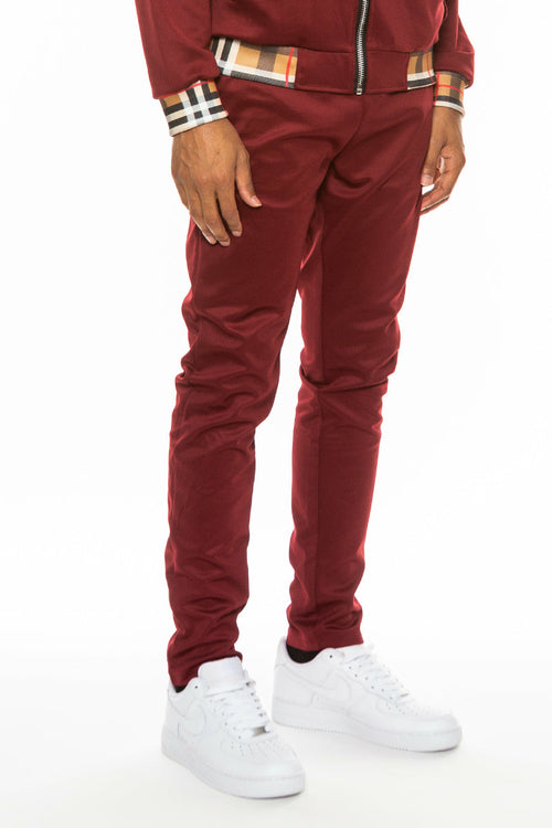 Checkered Detail Track Pants
