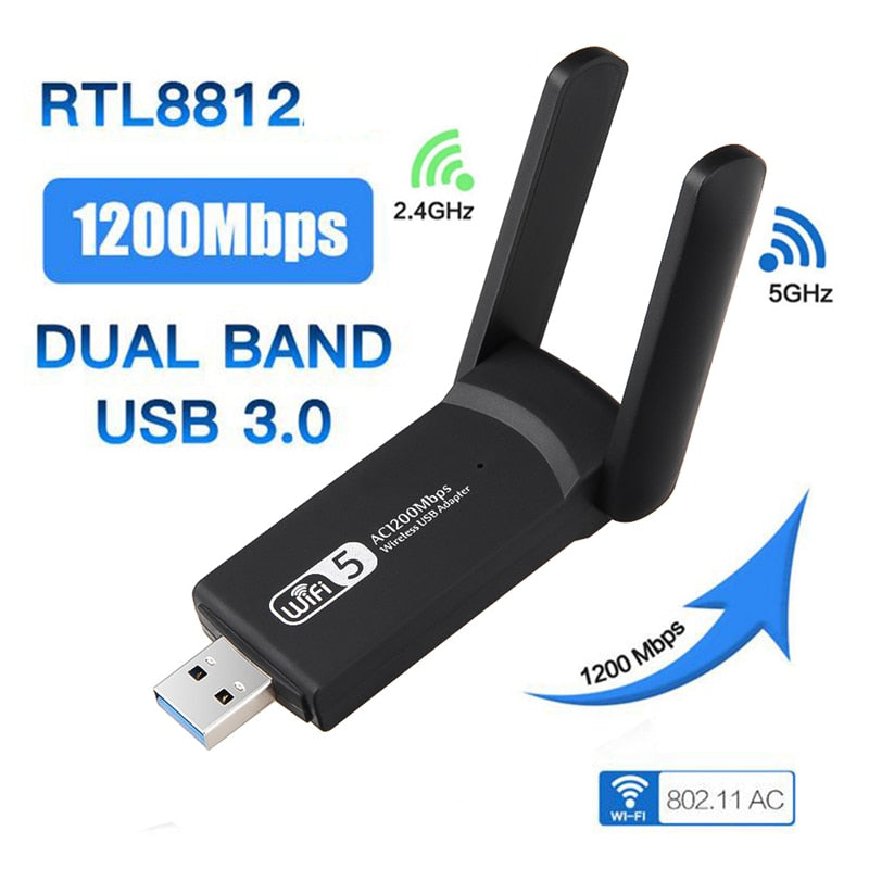 Dual Band 1200Mbps WiFi Adapter