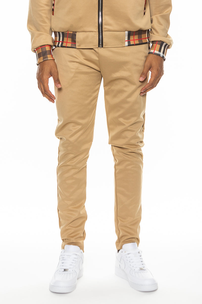 Checkered Detail Track Pants