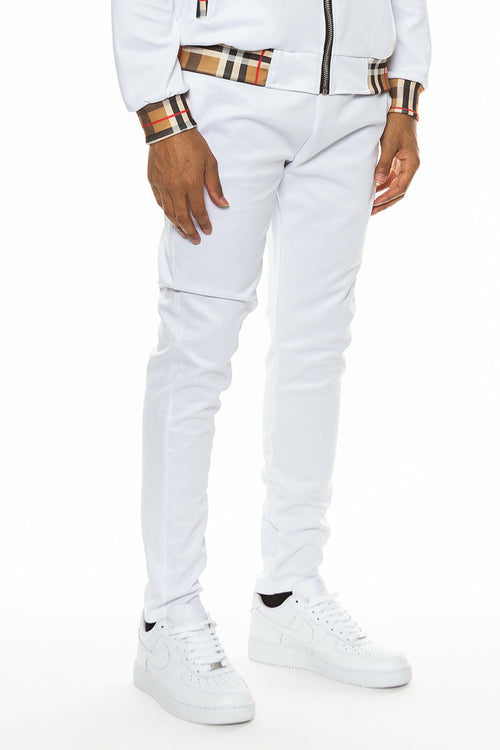 Checkered Detail Track Pants