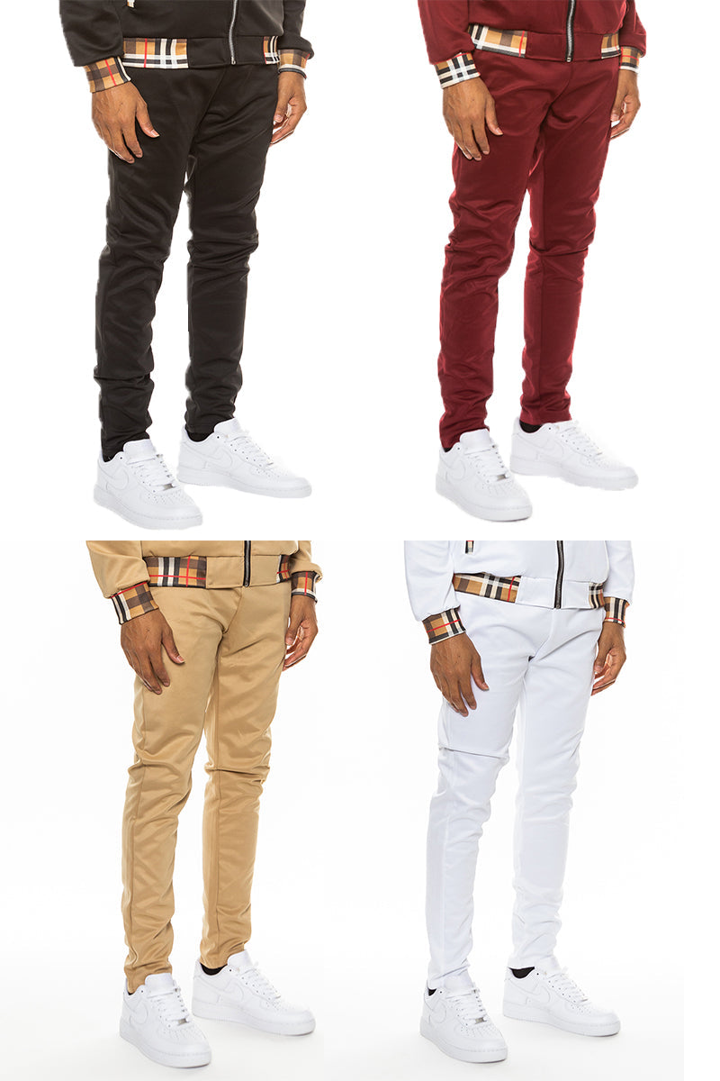 Checkered Detail Track Pants