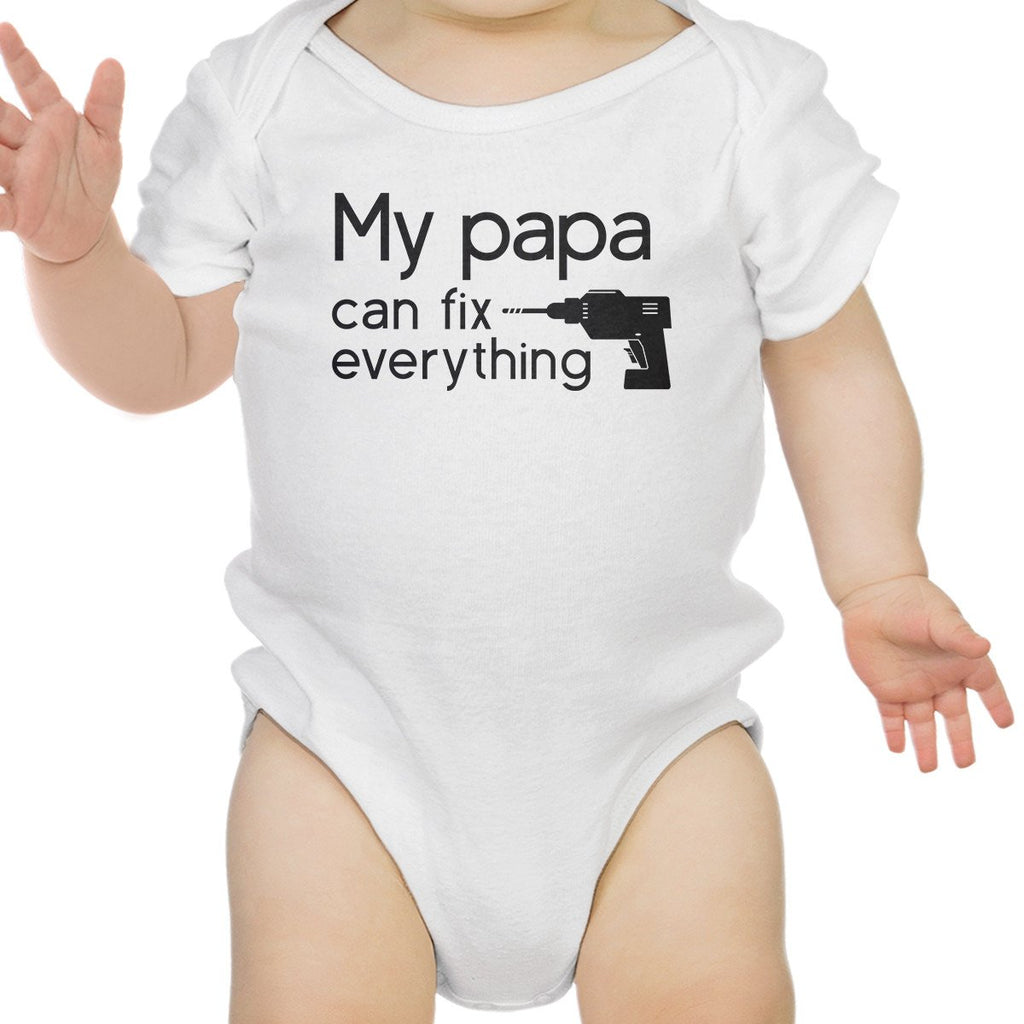 My Daddy Fix White Cute Baby Bodysuit Cute Gifts