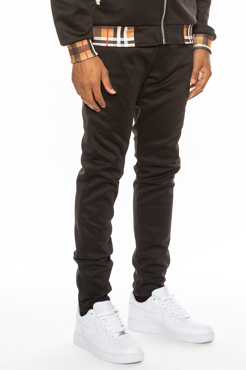 Checkered Detail Track Pants