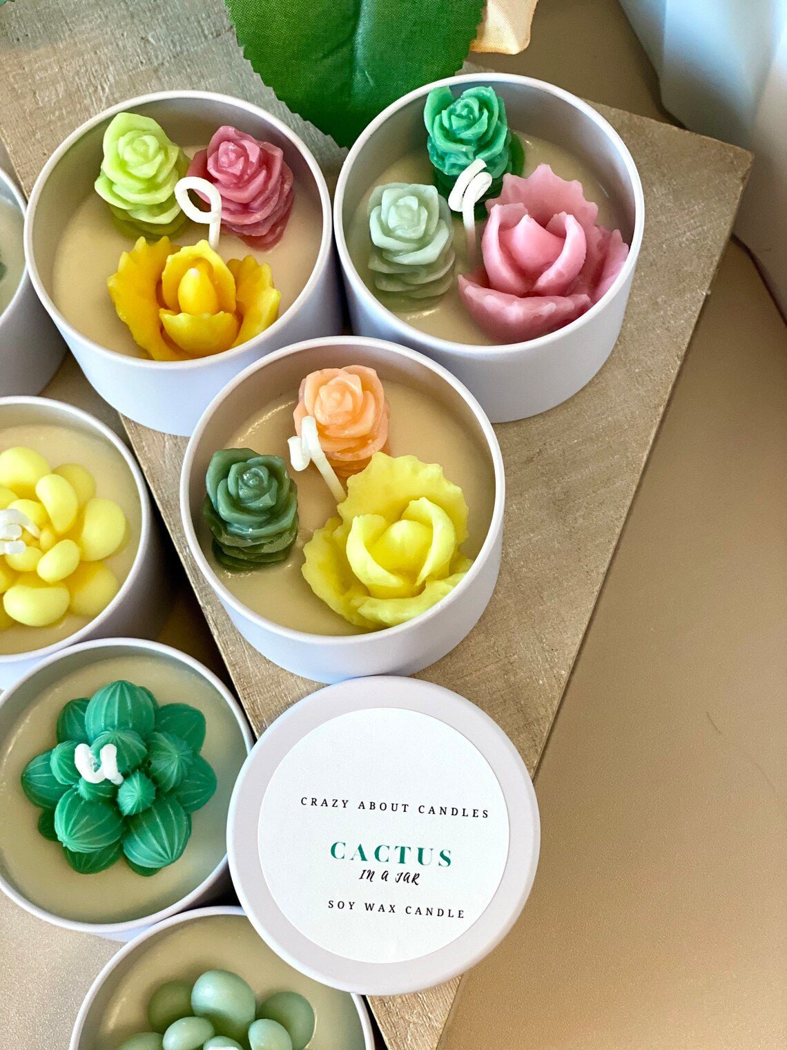 Cactus in Pot Candle. Handmade Scented Candles