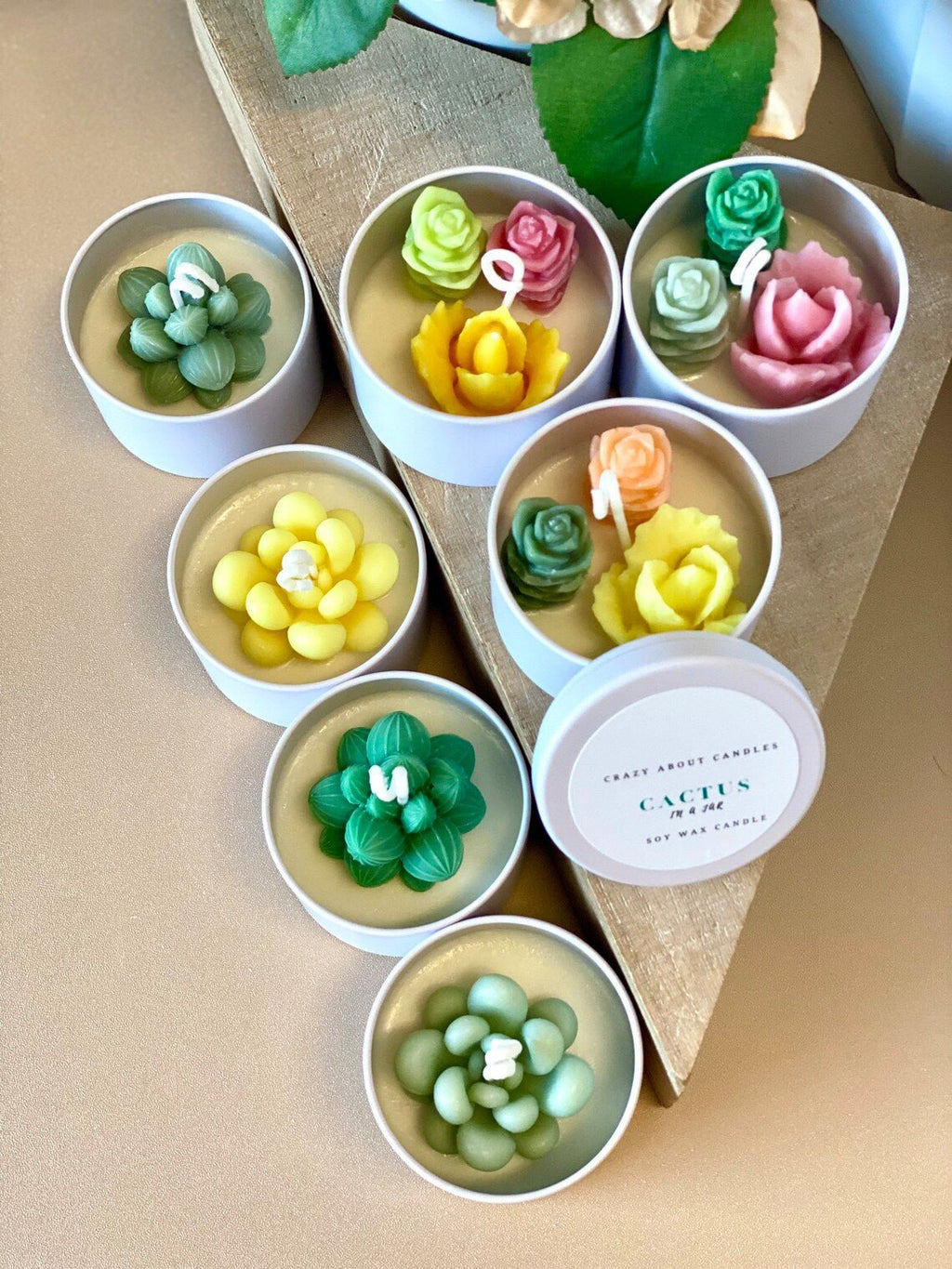Cactus in Pot Candle. Handmade Scented Candles