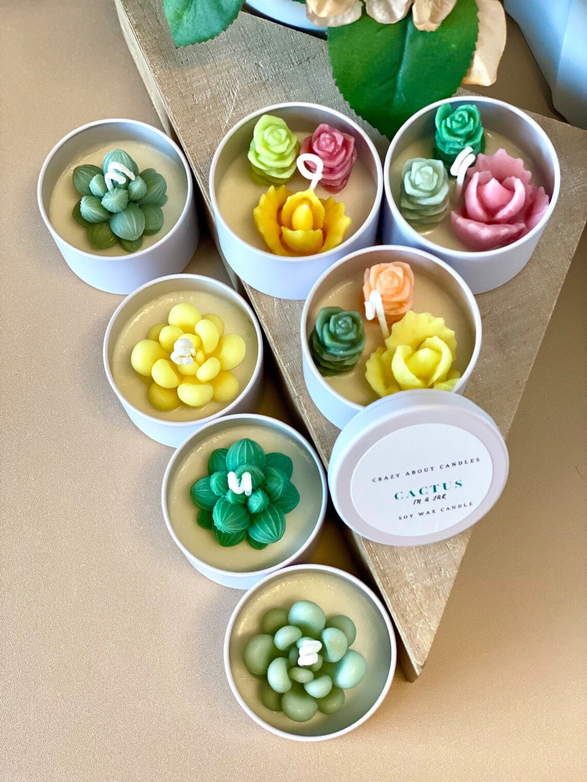 Cactus in Pot Candle. Handmade Scented Candles