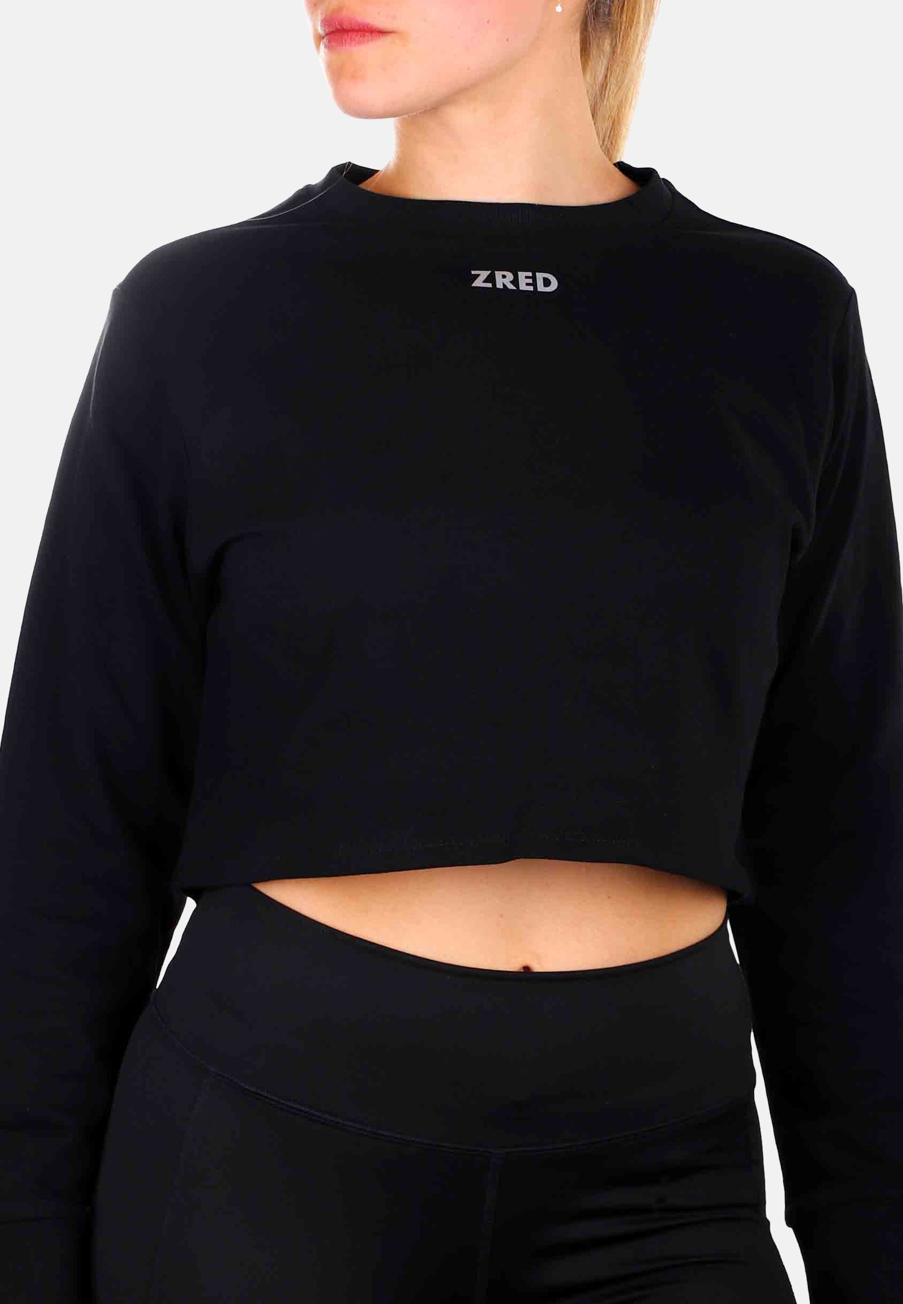 Crop Hoodie ICON - black - Women