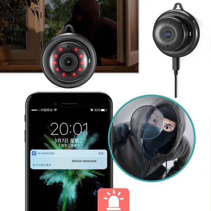 HD 1080P Mini WiFi Hidden Wireless IP Camera