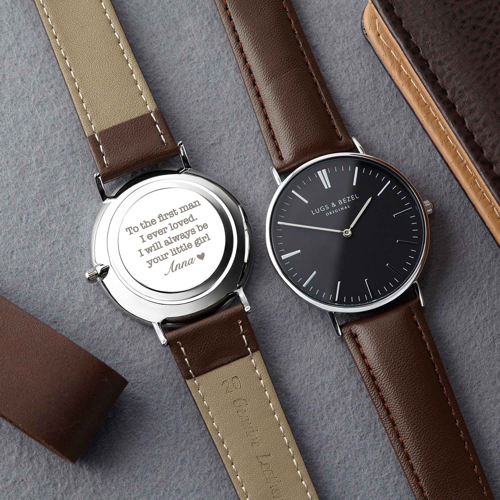 Personalized Men's Watch, Engraved Watch Gift for Boyfriend Husband