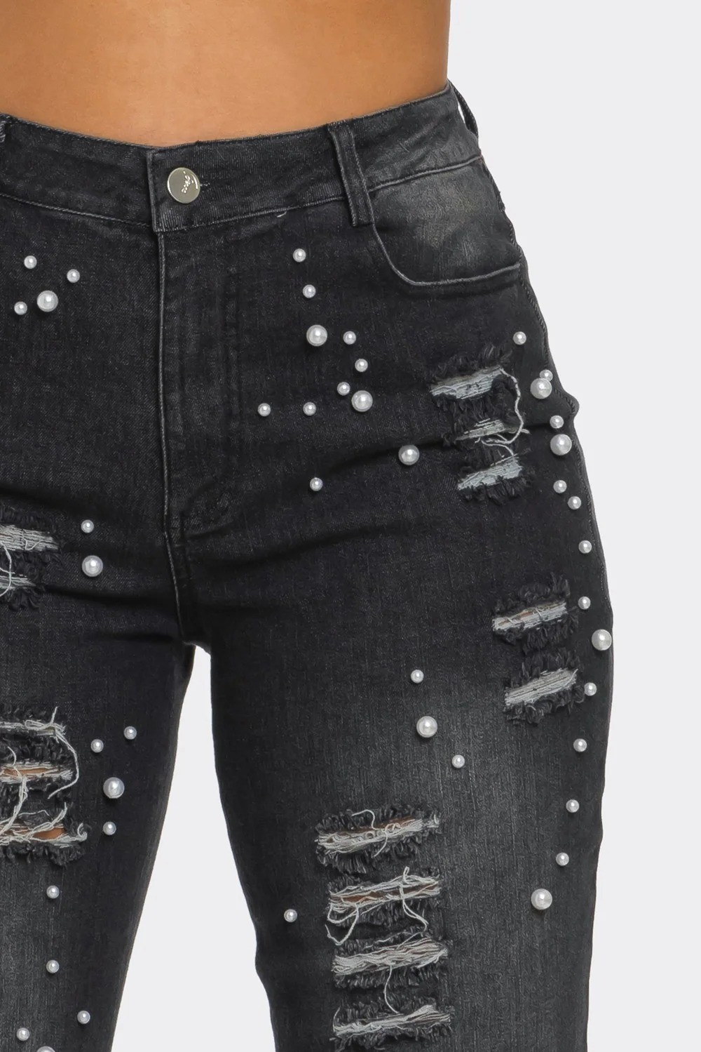 Glam Wool Beaded Jeans – Runway Edition 25