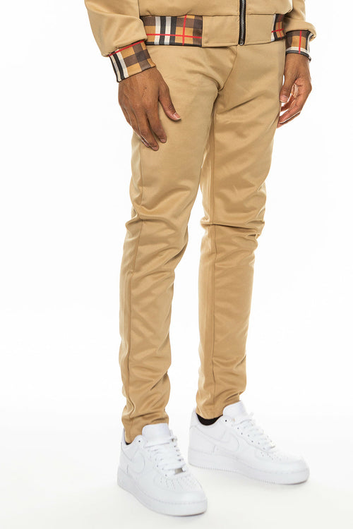 Checkered Detail Track Pants