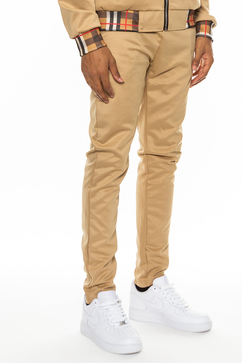 Checkered Detail Track Pants