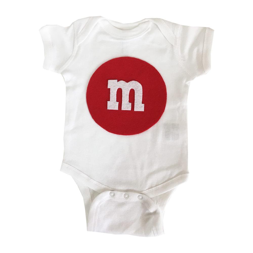 Merry Christmas - M & M's Baby Bodysuit Combo - Red & Green