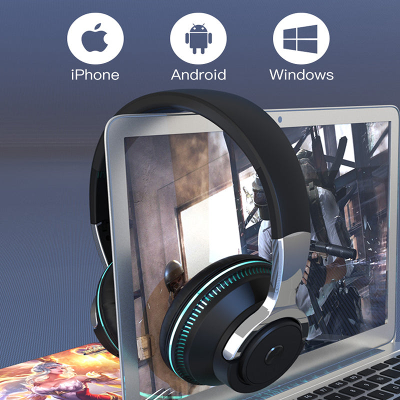 Ninja Dragon trådløst lysskiftende Bluetooth gaming-hodesett
