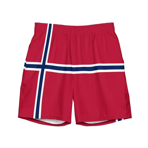 Swim Shorts – Flag of Norway – Lightweight Fabric – Quick Dry